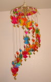 WC-100 Umbrella Mobile Wind-Chimes Angle and Heart Style