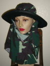 Sun hat-6 green camouflage