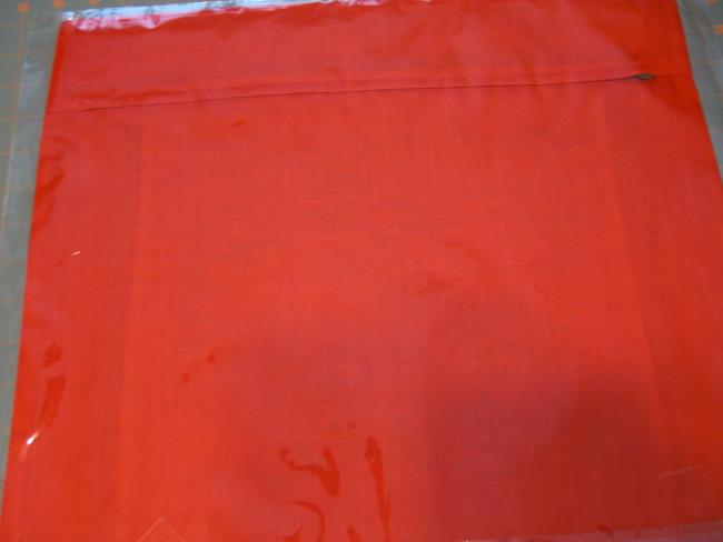 backing red pillow case